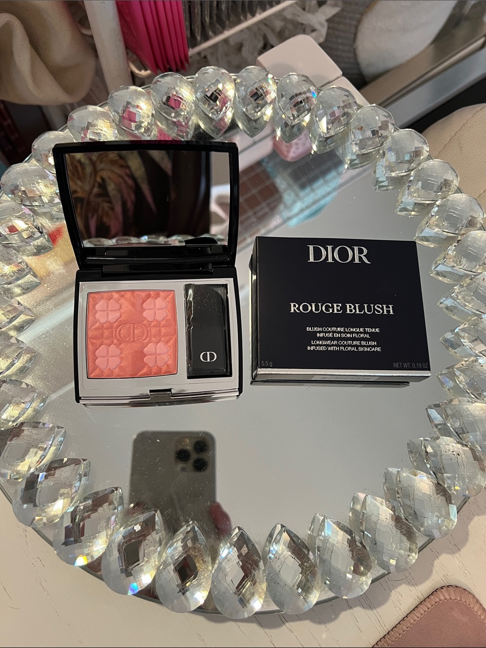 Dior Rouge Blush Powder in lucky Pink-Limited Edition
